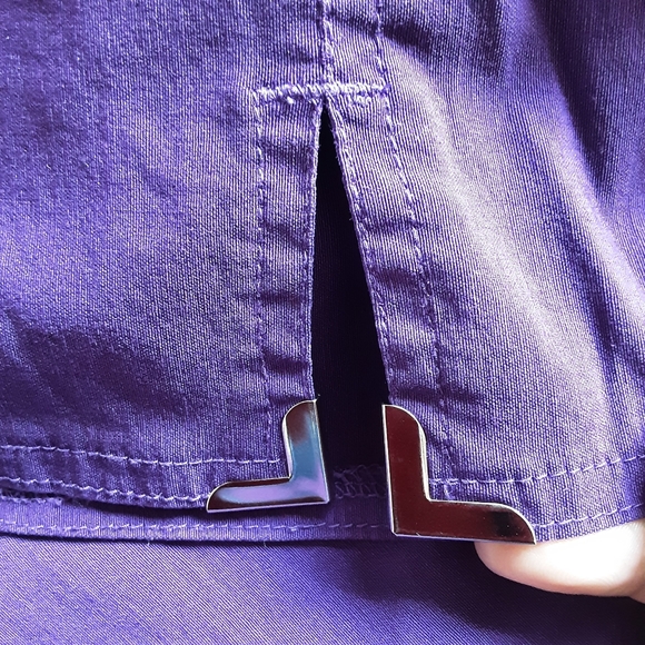 Jamie Sadock 4 Way Stretch Athletic Purple Capris - Picture 7 of 9